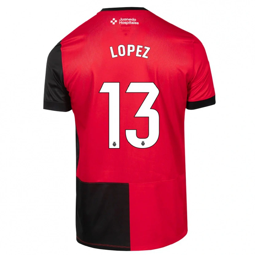 Danxen Heren Iván López #13 Zwart Rood Wit Thuisshirt Thuistenue 2026/27 T-Shirt België