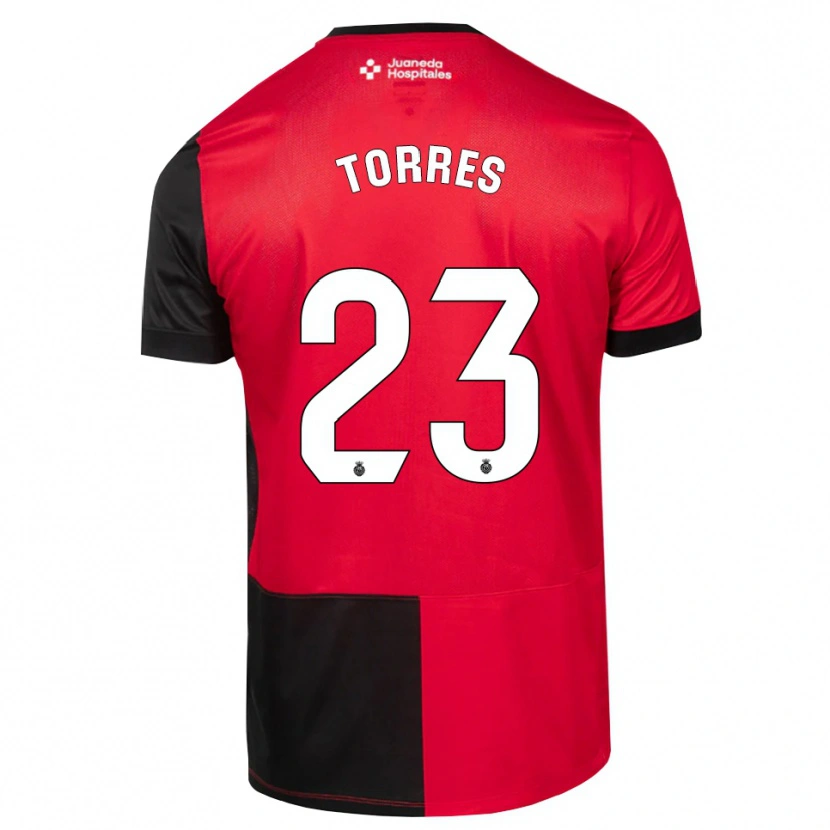 Danxen Heren Iker Torres #23 Zwart Rood Wit Thuisshirt Thuistenue 2026/27 T-Shirt België