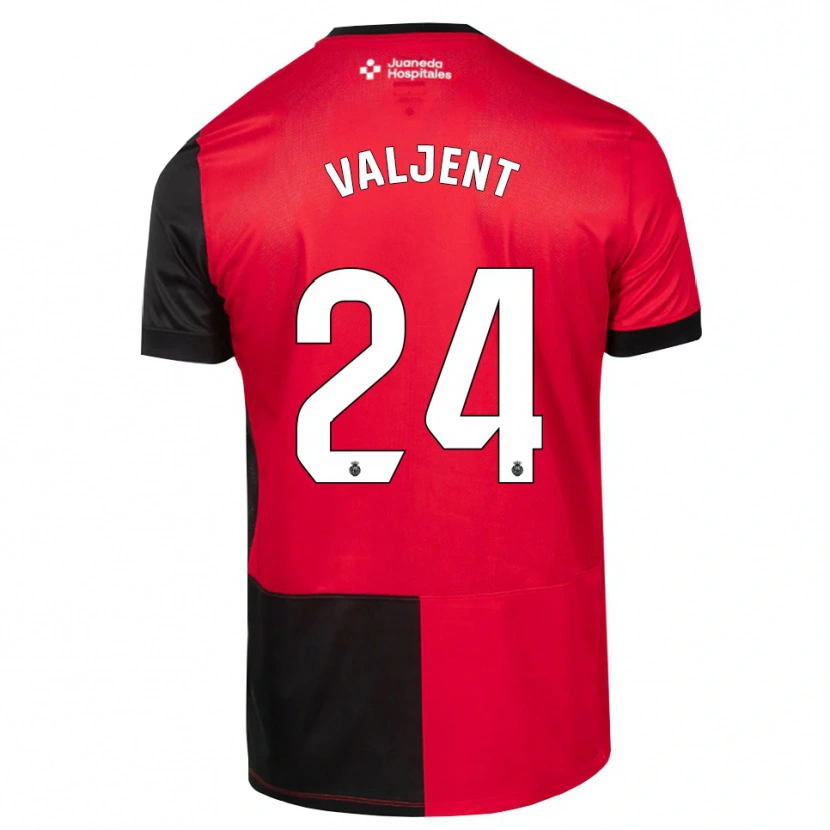 Danxen Heren Martin Valjent #24 Zwart Rood Wit Thuisshirt Thuistenue 2026/27 T-Shirt België