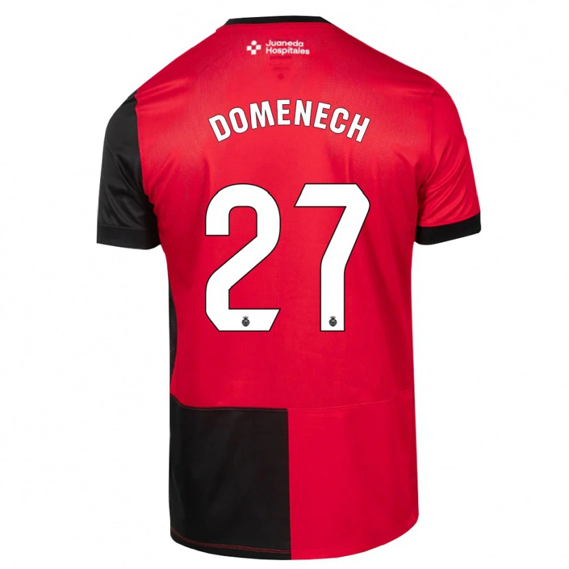 Danxen Heren Marc Domènech #27 Zwart Rood Wit Thuisshirt Thuistenue 2026/27 T-Shirt België