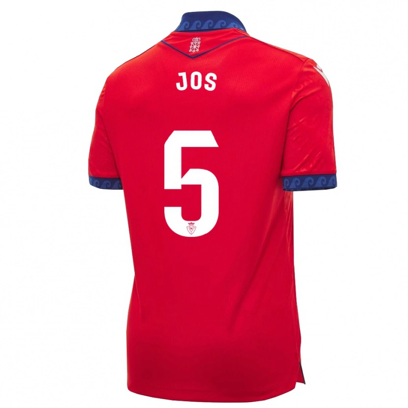 Danxen Heren Josune Urdaniz Maurin #5 Rood Marineblauw Wit Thuisshirt Thuistenue 2026/27 T-Shirt België