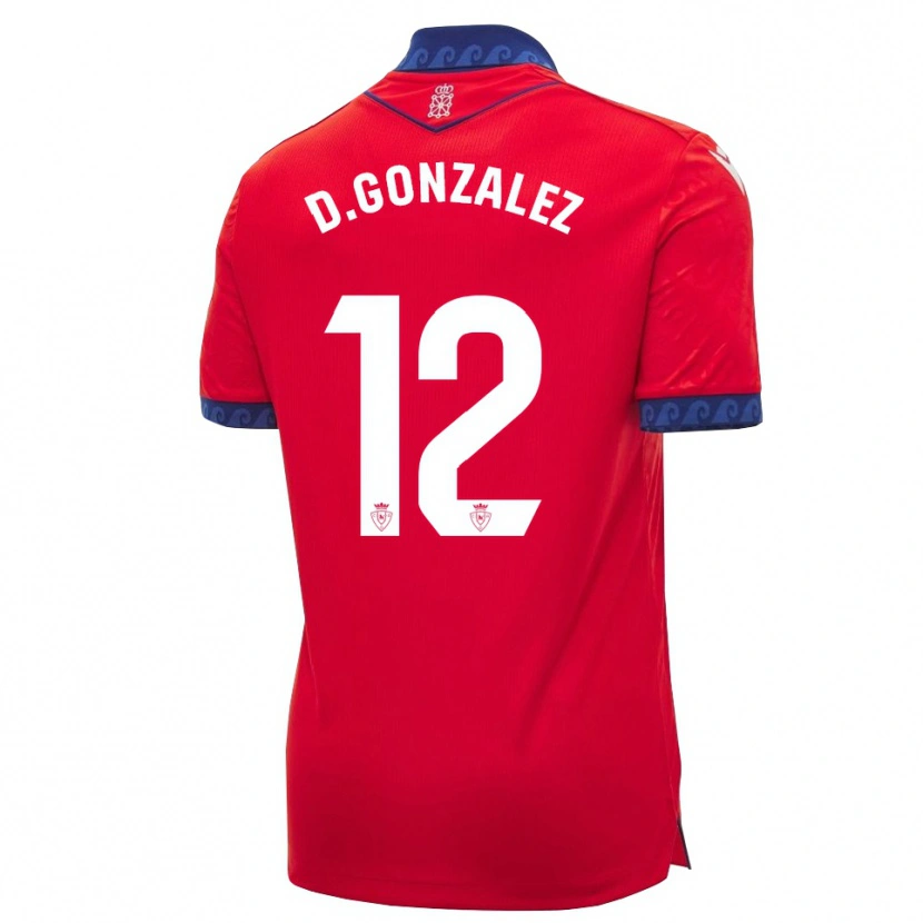 Danxen Heren Dani González #12 Rood Marineblauw Wit Thuisshirt Thuistenue 2026/27 T-Shirt België