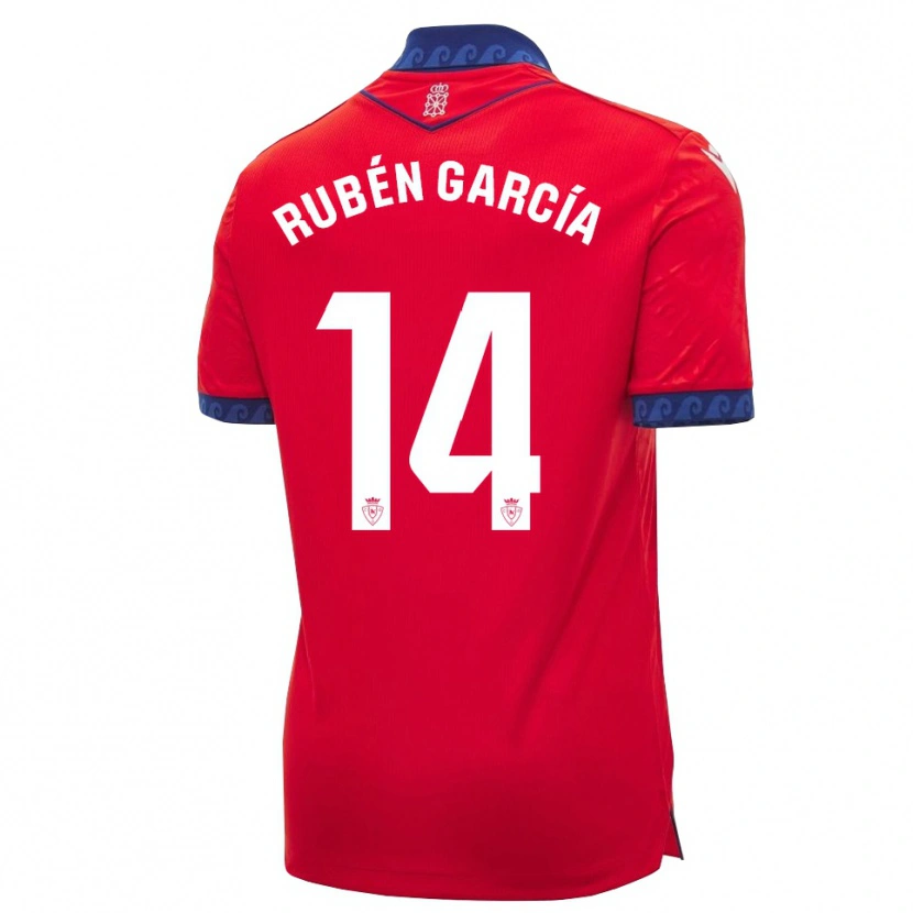 Danxen Heren Rubén García #14 Rood Marineblauw Wit Thuisshirt Thuistenue 2026/27 T-Shirt België