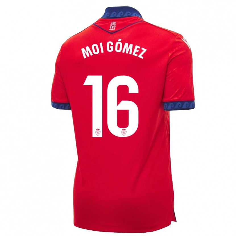 Danxen Heren Moi Gómez #16 Rood Marineblauw Wit Thuisshirt Thuistenue 2026/27 T-Shirt België