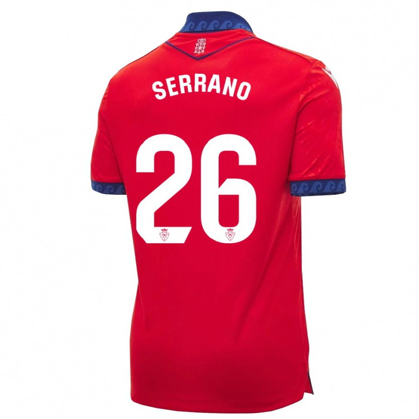 Danxen Heren Mikel Serrano #26 Rood Marineblauw Wit Thuisshirt Thuistenue 2026/27 T-Shirt België