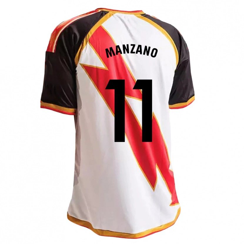 Danxen Heren Sergio Manzano #11 Zwart Rood Wit Goud Thuisshirt Thuistenue 2026/27 T-Shirt België