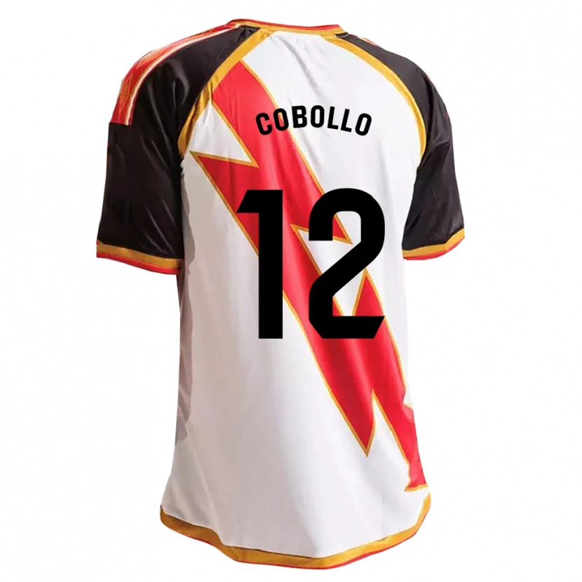 Danxen Heren Sara Cobollo Hoyo #12 Zwart Rood Wit Goud Thuisshirt Thuistenue 2026/27 T-Shirt België