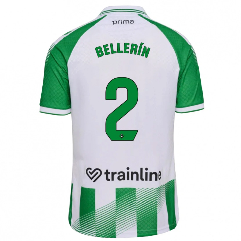 Danxen Heren Héctor Bellerín #2 Lichtgroen Zwart Wit Thuisshirt Thuistenue 2026/27 T-Shirt België