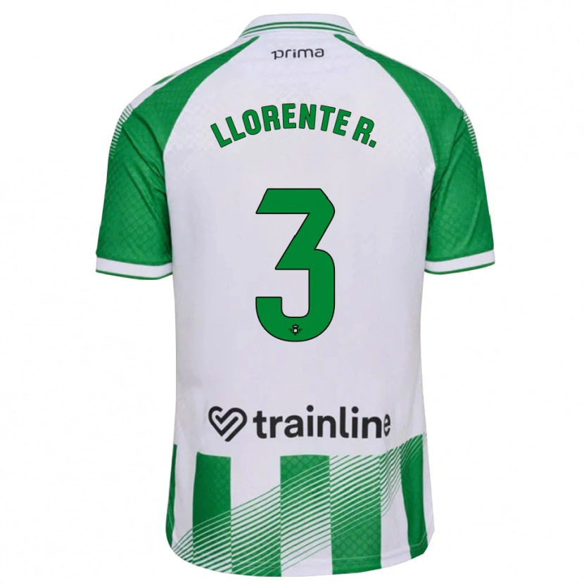 Danxen Heren Diego Llorente #3 Lichtgroen Zwart Wit Thuisshirt Thuistenue 2026/27 T-Shirt België