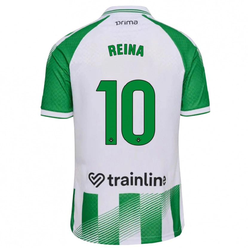 Danxen Heren Carlos Reina #10 Lichtgroen Zwart Wit Thuisshirt Thuistenue 2026/27 T-Shirt België