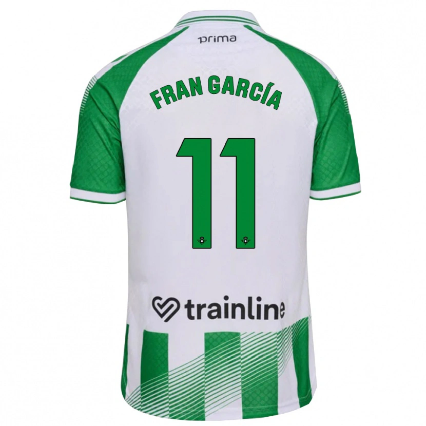 Danxen Heren Fran García #11 Lichtgroen Zwart Wit Thuisshirt Thuistenue 2026/27 T-Shirt België