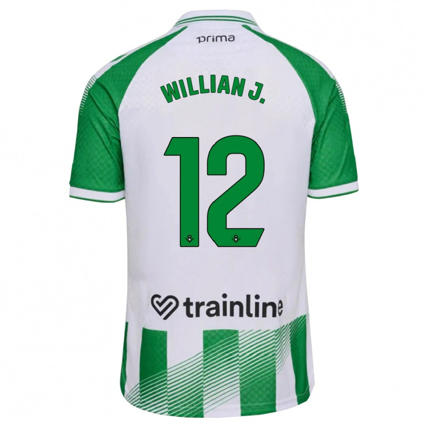 Danxen Heren Willian Jose #12 Lichtgroen Zwart Wit Thuisshirt Thuistenue 2026/27 T-Shirt België