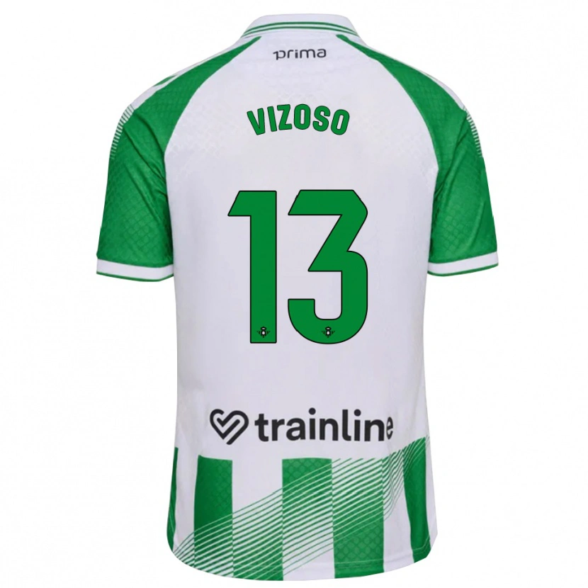 Danxen Heren Paula Vizoso #13 Lichtgroen Zwart Wit Thuisshirt Thuistenue 2026/27 T-Shirt België