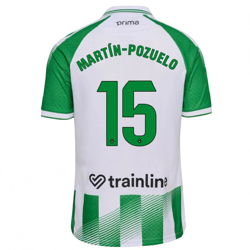 Danxen Heren Esther Martín-Pozuelo #15 Lichtgroen Zwart Wit Thuisshirt Thuistenue 2026/27 T-Shirt België