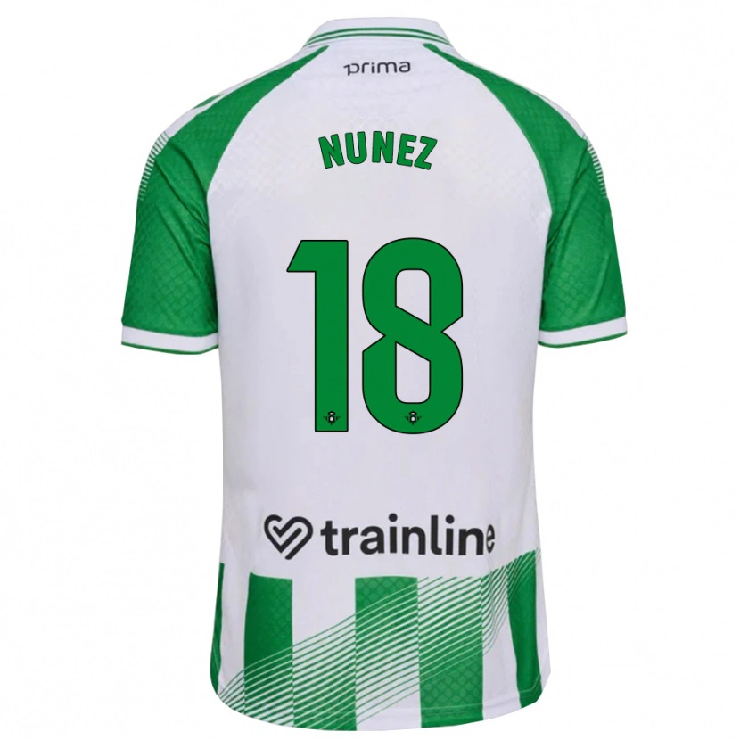 Danxen Heren Romina Núñez #18 Lichtgroen Zwart Wit Thuisshirt Thuistenue 2026/27 T-Shirt België