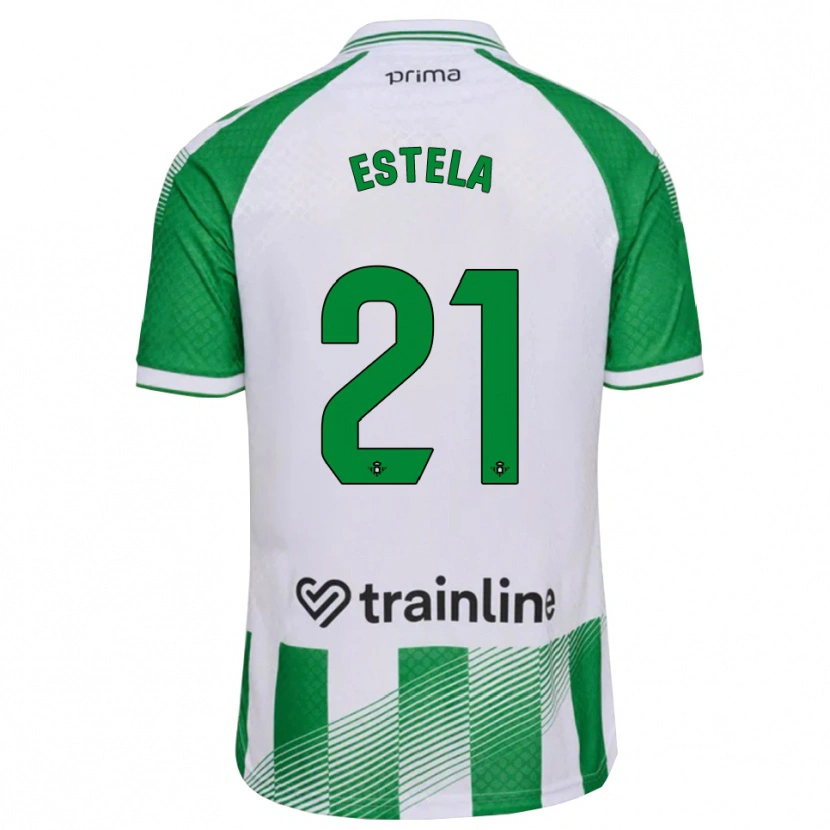 Danxen Heren Estela Fernández #21 Lichtgroen Zwart Wit Thuisshirt Thuistenue 2026/27 T-Shirt België