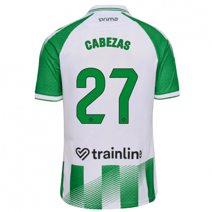 Danxen Heren Ángela Cabezas #27 Lichtgroen Zwart Wit Thuisshirt Thuistenue 2026/27 T-Shirt België