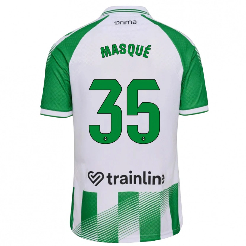 Danxen Heren Òscar Masqué #35 Lichtgroen Zwart Wit Thuisshirt Thuistenue 2026/27 T-Shirt België
