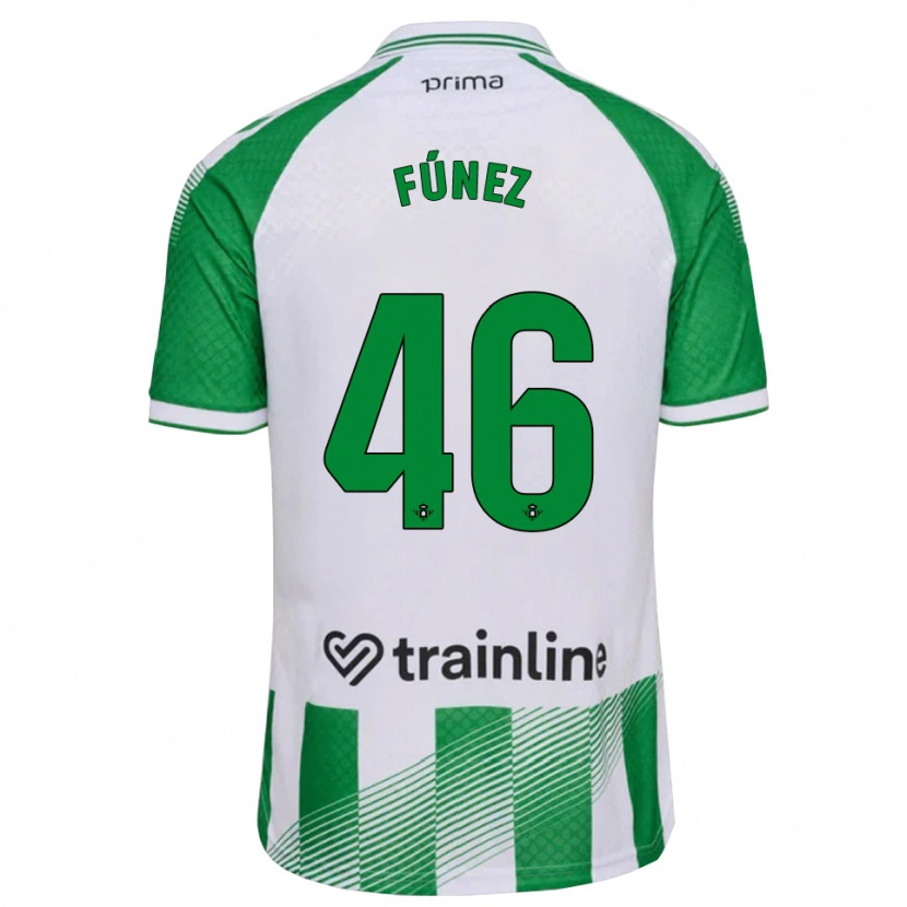 Danxen Heren Rica Fúnez #46 Lichtgroen Zwart Wit Thuisshirt Thuistenue 2026/27 T-Shirt België