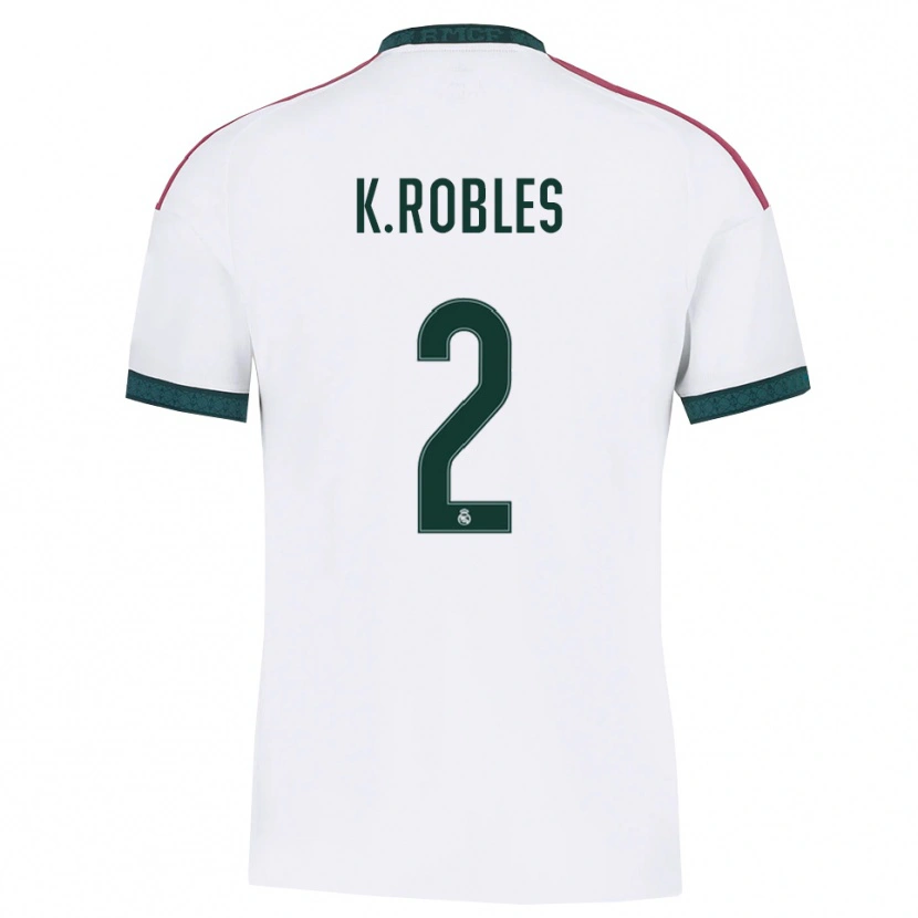 Danxen Heren Kenti Robles #2 Donkergroen Wit Rood Thuisshirt Thuistenue 2026/27 T-Shirt België
