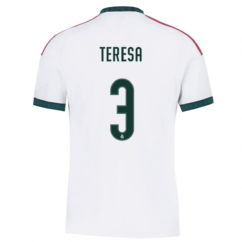 Danxen Heren Teresa Abelleira #3 Donkergroen Wit Rood Thuisshirt Thuistenue 2026/27 T-Shirt België