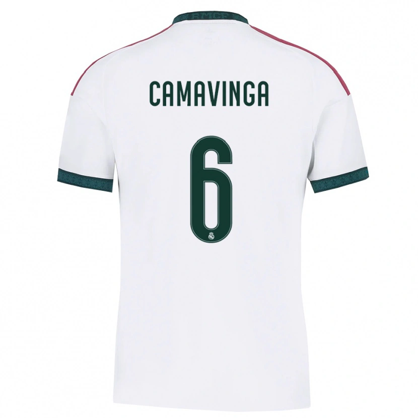Danxen Heren Eduardo Camavinga #6 Donkergroen Wit Rood Thuisshirt Thuistenue 2026/27 T-Shirt België