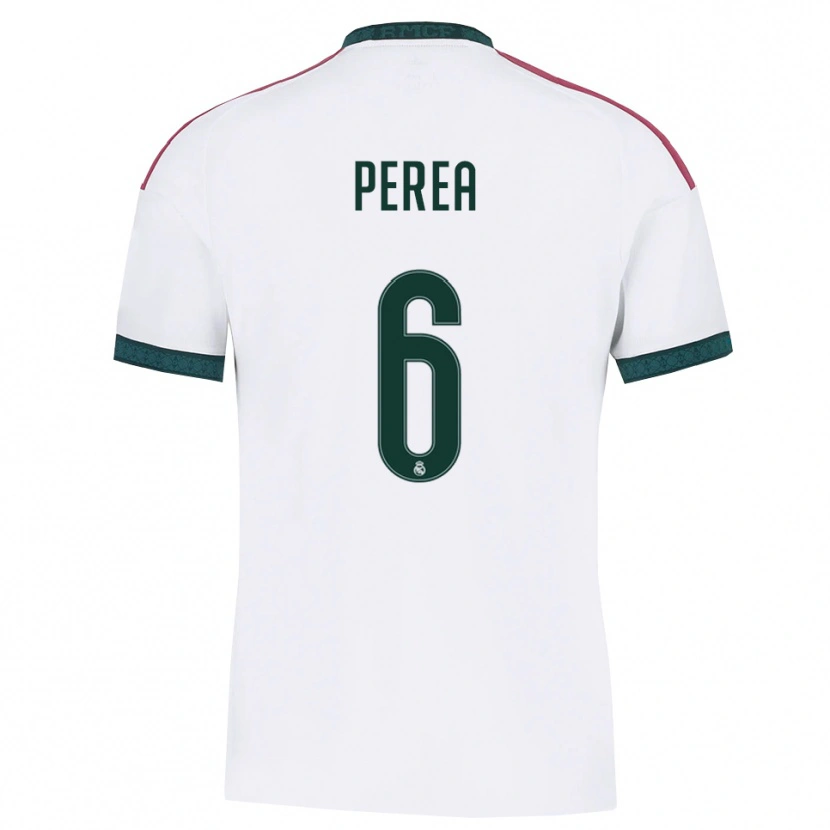 Danxen Heren Cristian Perea #6 Donkergroen Wit Rood Thuisshirt Thuistenue 2026/27 T-Shirt België