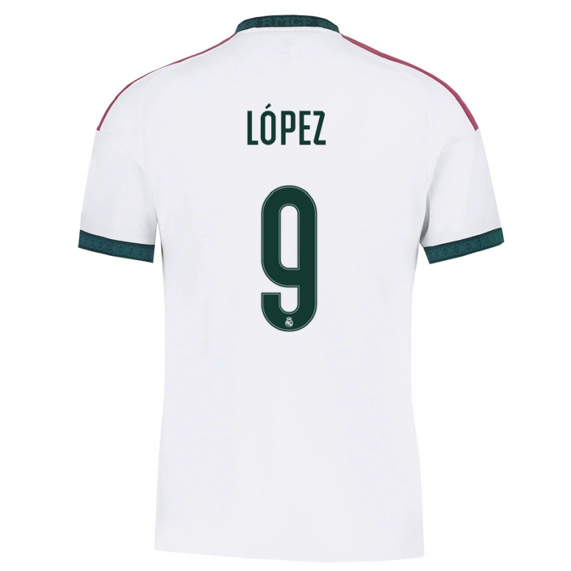 Danxen Heren Mikel López #9 Donkergroen Wit Rood Thuisshirt Thuistenue 2026/27 T-Shirt België