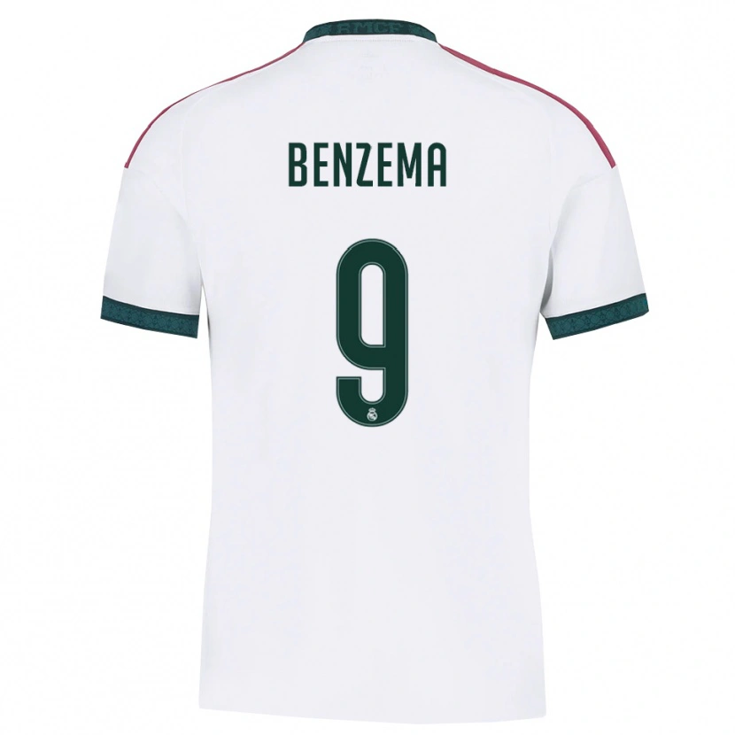 Danxen Heren Karim Benzema #9 Donkergroen Wit Rood Thuisshirt Thuistenue 2026/27 T-Shirt België