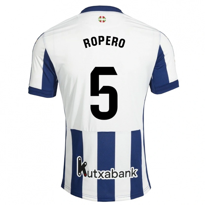 Danxen Heren Iker Ropero #5 Marineblauw Wit Goudenrood Thuisshirt Thuistenue 2026/27 T-Shirt België