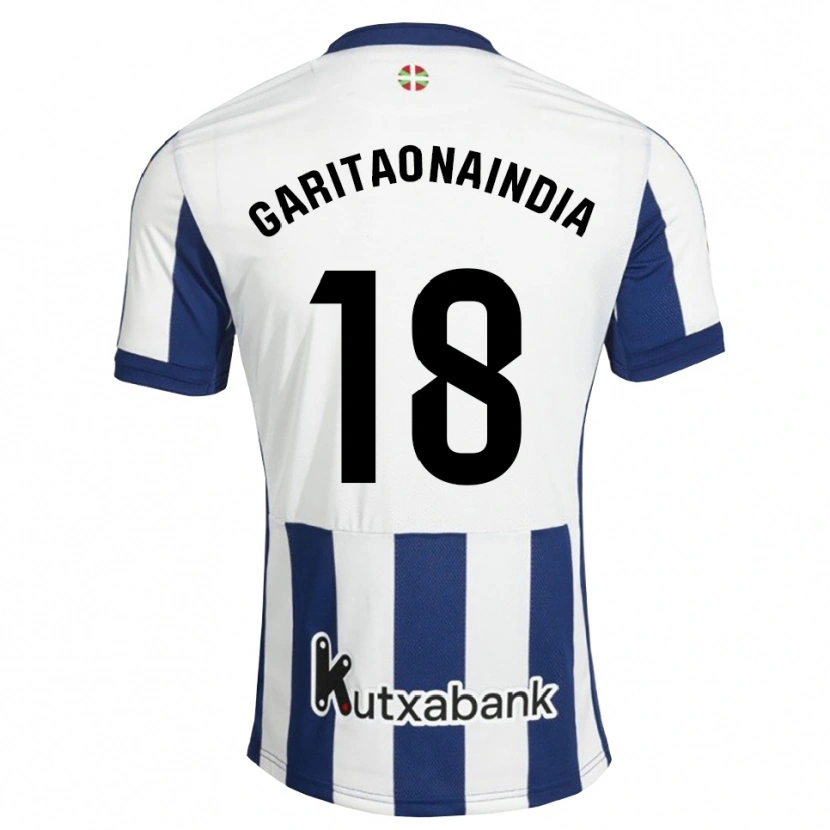 Danxen Heren Hodei Garitaonaindia #18 Marineblauw Wit Goudenrood Thuisshirt Thuistenue 2026/27 T-Shirt België