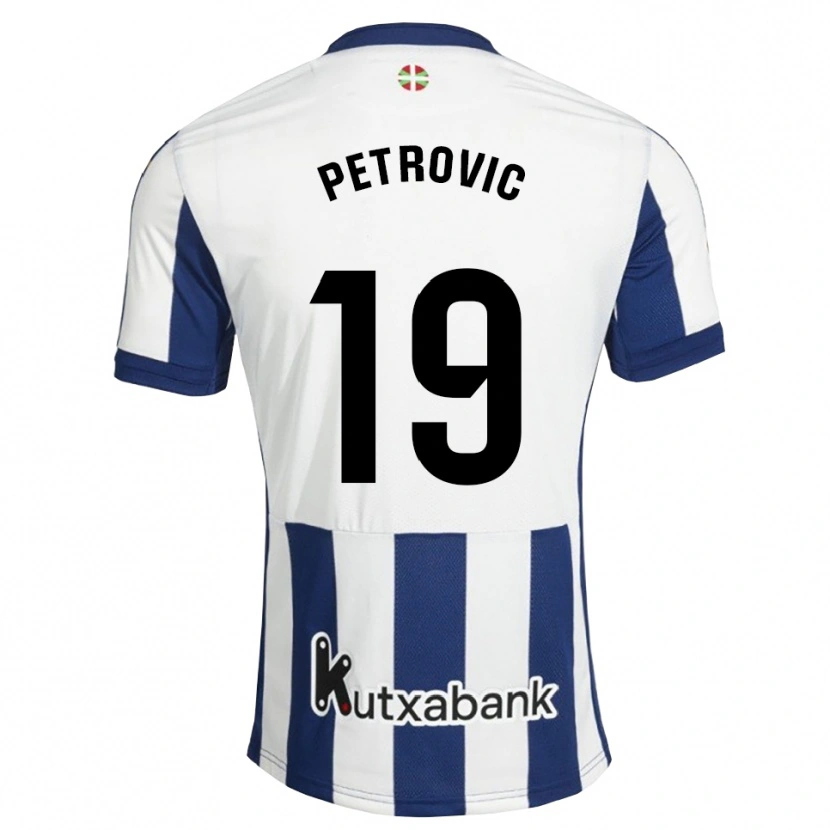Danxen Heren Luka Petrovic #19 Marineblauw Wit Goudenrood Thuisshirt Thuistenue 2026/27 T-Shirt België