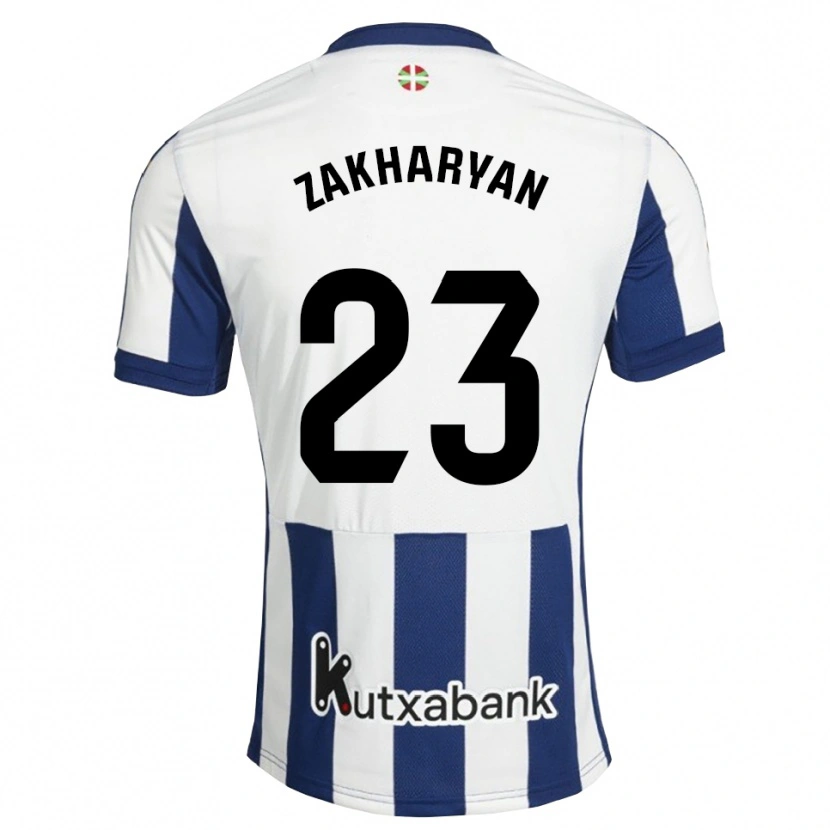 Danxen Heren Arsen Zakharyan #23 Marineblauw Wit Goudenrood Thuisshirt Thuistenue 2026/27 T-Shirt België