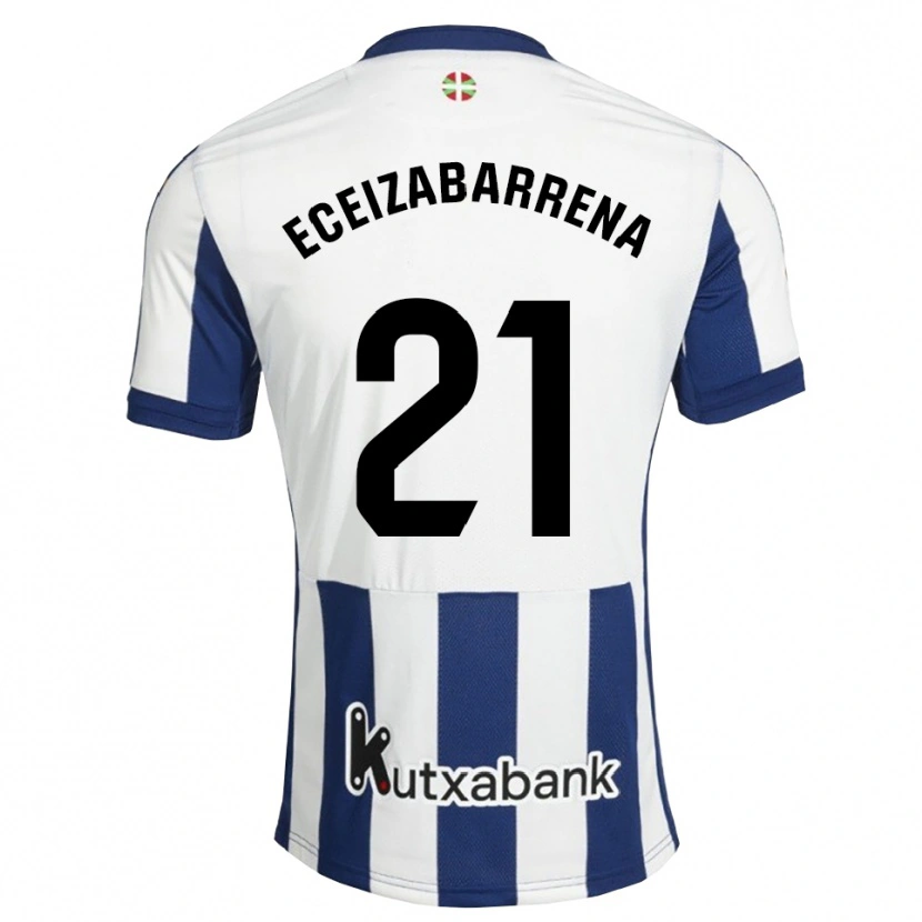 Danxen Heren Jon Eceizabarrena #21 Marineblauw Wit Goudenrood Thuisshirt Thuistenue 2026/27 T-Shirt België