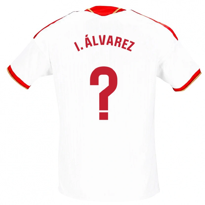 Danxen Heren Isabel Álvarez #0 Wit Rood Thuisshirt Thuistenue 2026/27 T-Shirt België