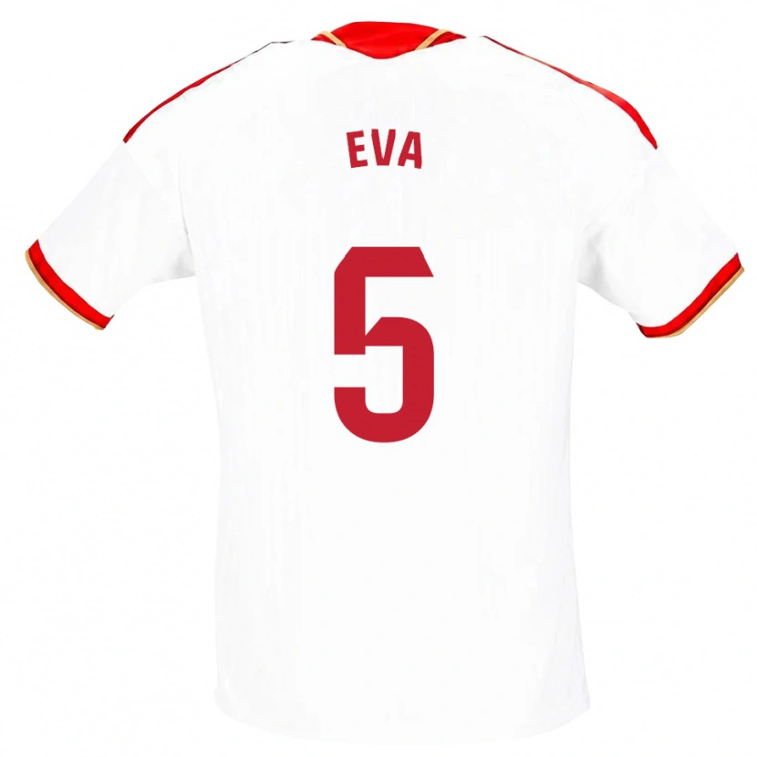 Danxen Heren Eva Llamas Hernández #5 Wit Rood Thuisshirt Thuistenue 2026/27 T-Shirt België