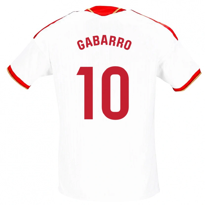 Danxen Heren María Inmaculada Gabarro Romero #10 Wit Rood Thuisshirt Thuistenue 2026/27 T-Shirt België