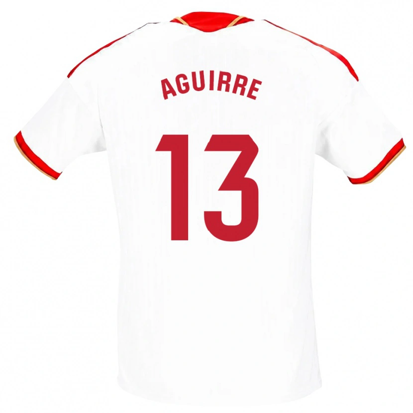 Danxen Heren Yolanda Aguirre #13 Wit Rood Thuisshirt Thuistenue 2026/27 T-Shirt België