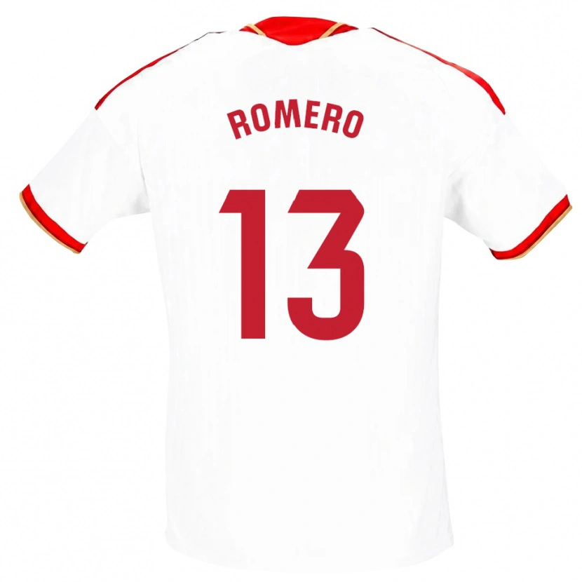 Danxen Heren Rafael Romero #13 Wit Rood Thuisshirt Thuistenue 2026/27 T-Shirt België