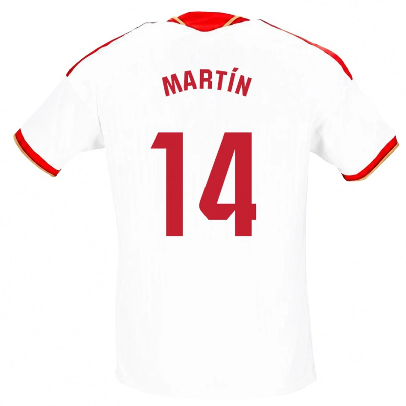 Danxen Heren Nazaret Martín #14 Wit Rood Thuisshirt Thuistenue 2026/27 T-Shirt België