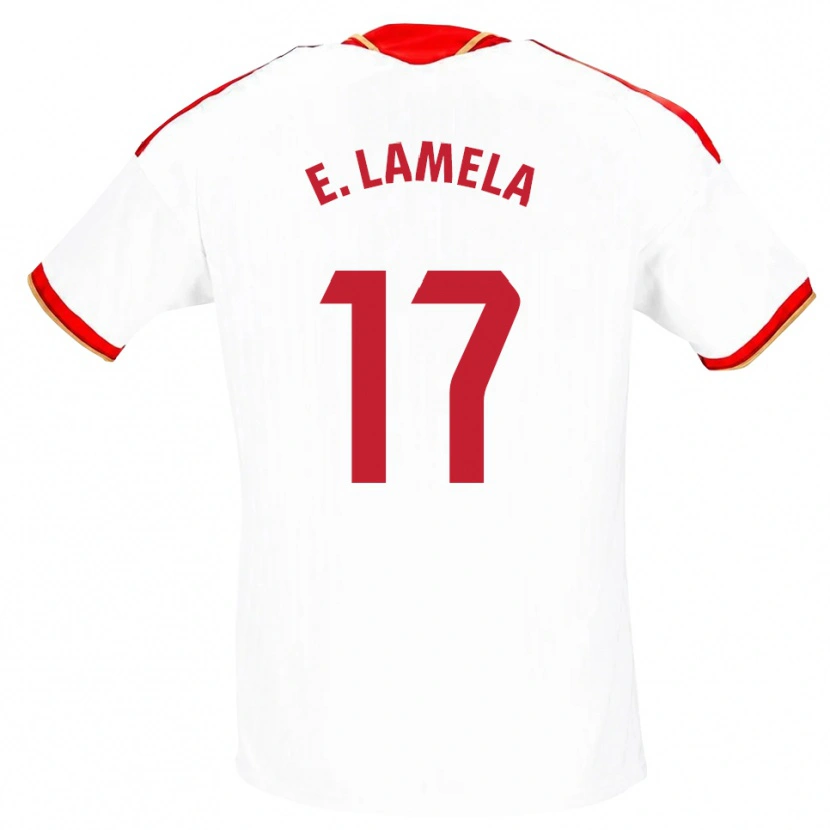 Danxen Heren Erik Lamela #17 Wit Rood Thuisshirt Thuistenue 2026/27 T-Shirt België