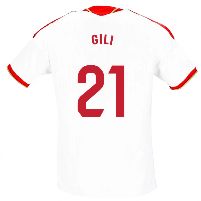 Danxen Heren Gemma Gili #21 Wit Rood Thuisshirt Thuistenue 2026/27 T-Shirt België