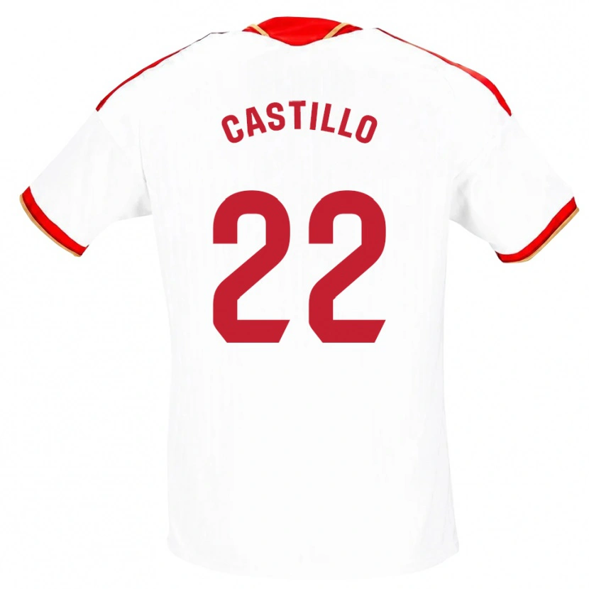 Danxen Heren José Castillo #22 Wit Rood Thuisshirt Thuistenue 2026/27 T-Shirt België