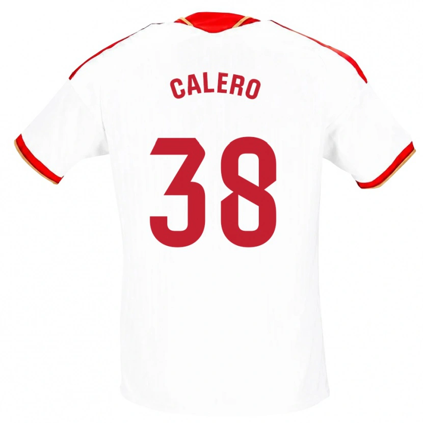 Danxen Heren Josema Calero #38 Wit Rood Thuisshirt Thuistenue 2026/27 T-Shirt België
