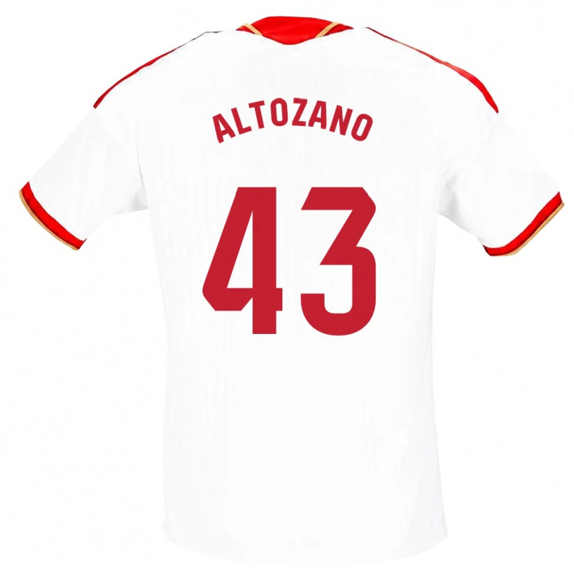 Danxen Heren Edu Altozano #43 Wit Rood Thuisshirt Thuistenue 2026/27 T-Shirt België