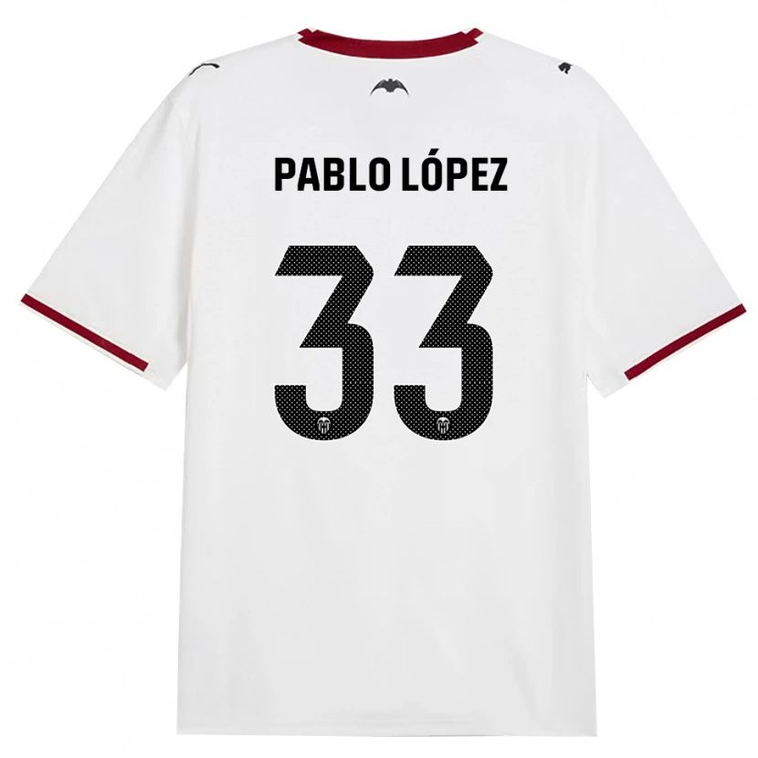 Danxen Heren Pablo López #33 Zwart Wit Rood Geel Thuisshirt Thuistenue 2026/27 T-Shirt België