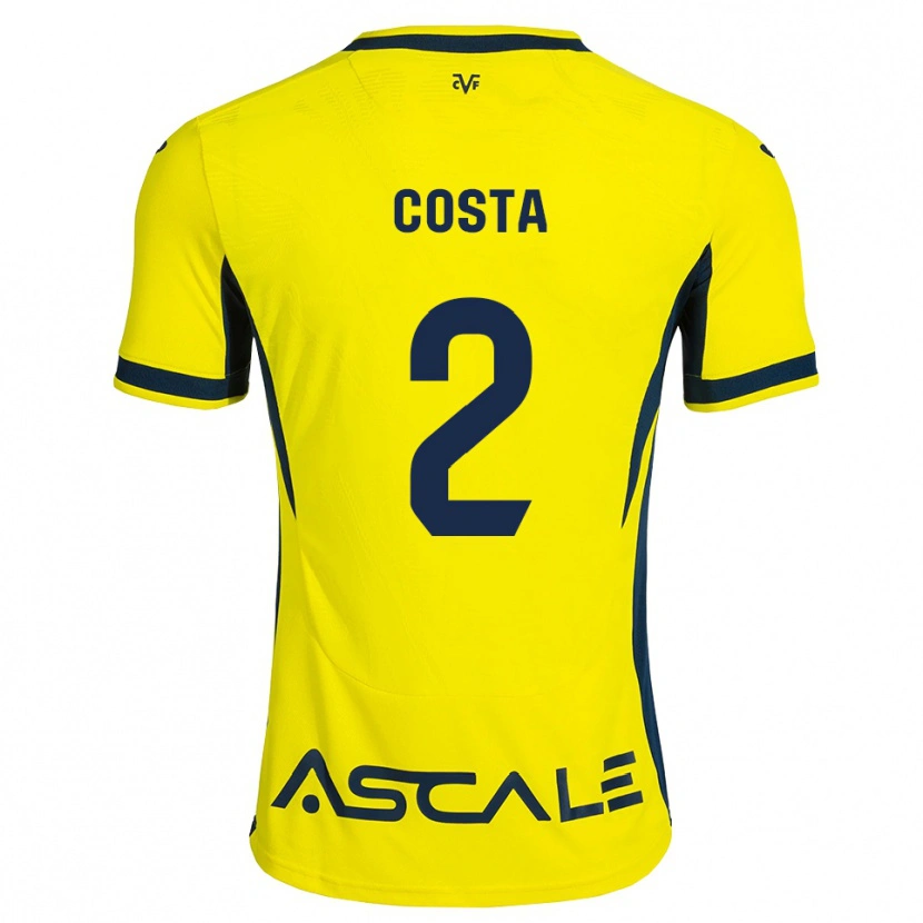 Danxen Heren Logan Costa #2 Geel Zwart Rood Thuisshirt Thuistenue 2026/27 T-Shirt België