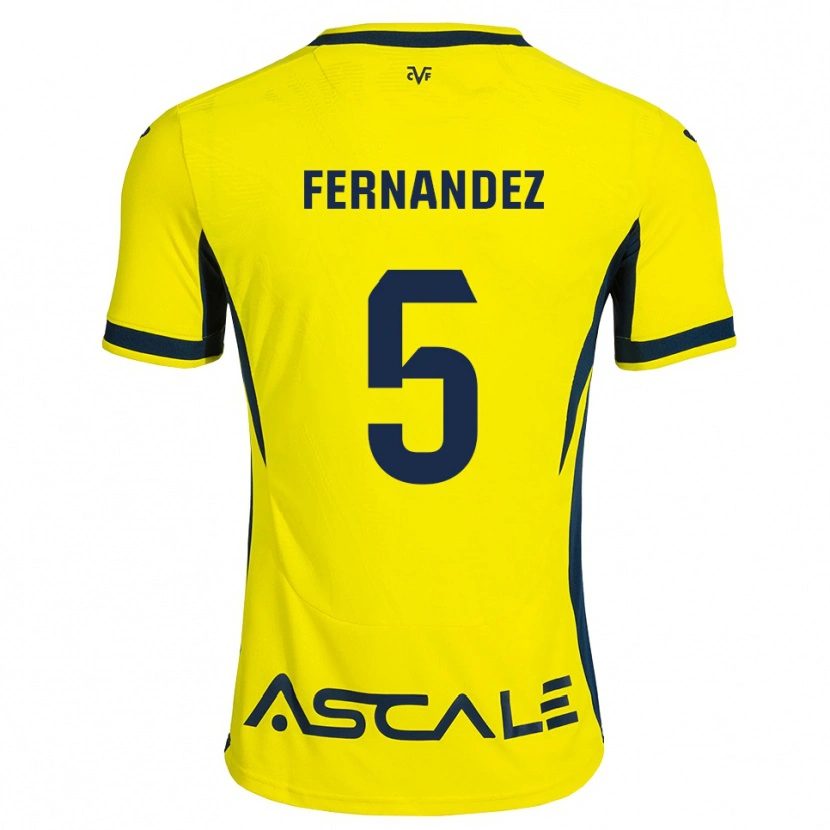Danxen Heren Álvaro Fernández #5 Geel Zwart Rood Thuisshirt Thuistenue 2026/27 T-Shirt België