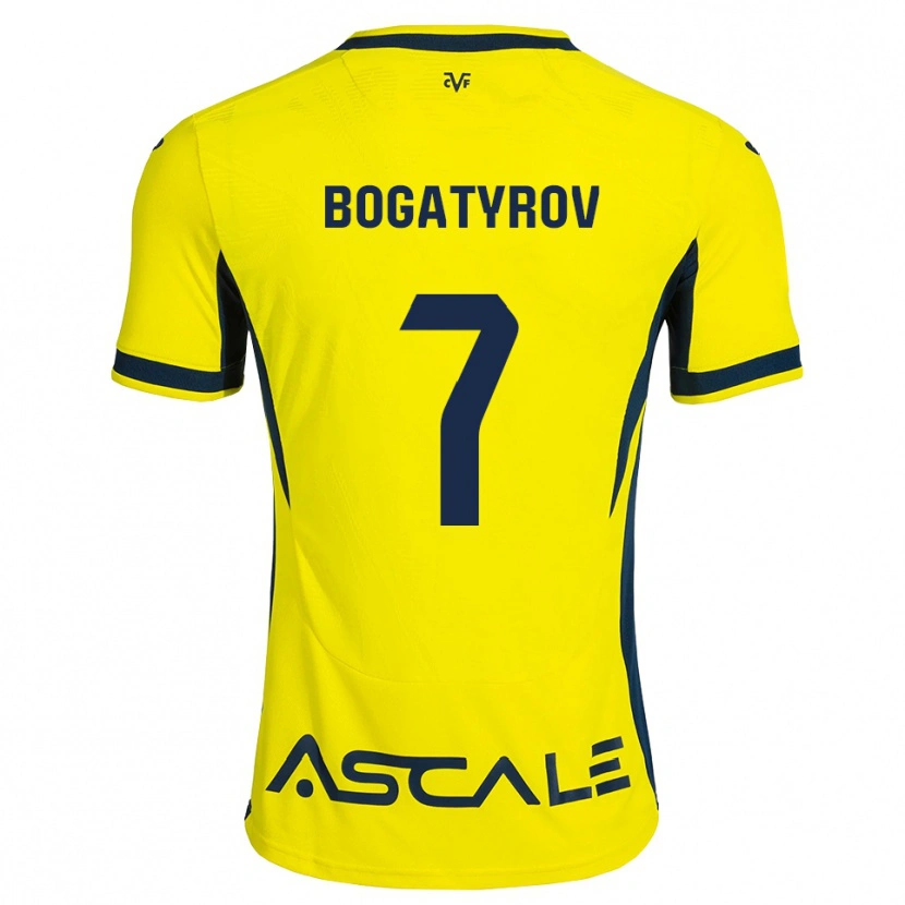 Danxen Heren Vladyslav Bogatyrov #7 Geel Zwart Rood Thuisshirt Thuistenue 2026/27 T-Shirt België