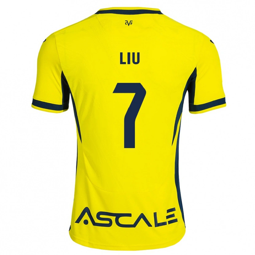 Danxen Heren Kaiyuan Liu #7 Geel Zwart Rood Thuisshirt Thuistenue 2026/27 T-Shirt België